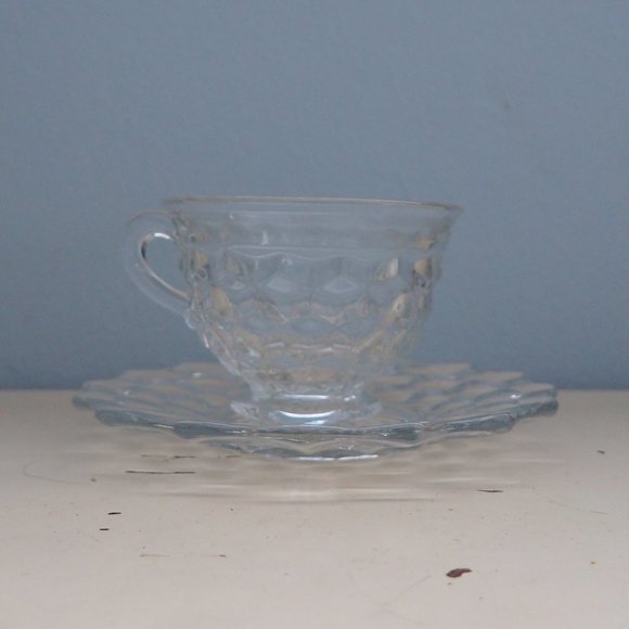 Fostoria Americana Cup and Saucer - Picture 1 of 7
